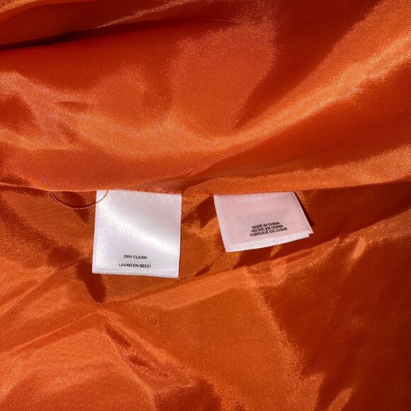 Anne Klein Womens Orange Blazer Jacket Size M - Picture 6 of 9